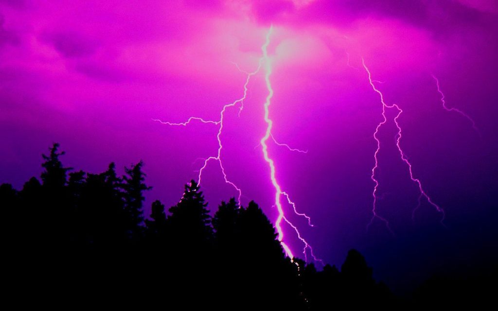 purple lightning